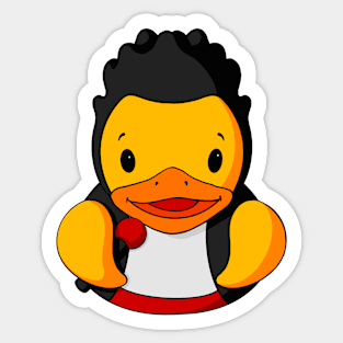 Rock Band Singer Rubber Duck Sticker